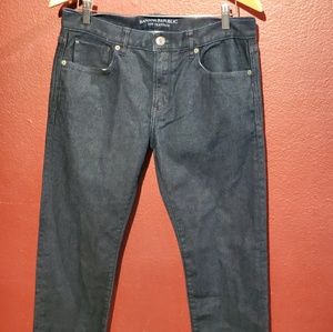 Banana Republic Mens Slim Luxe Traveler Dark Blue